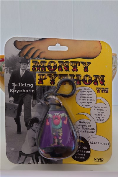 Monty Python Talking Keychain from Vivid Front