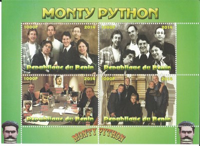 Monty Python stamprepublic Du benin 2014