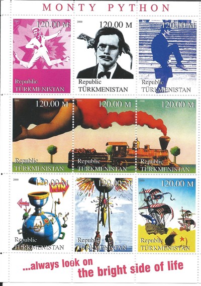 Monty Python stamps Turkmenistan