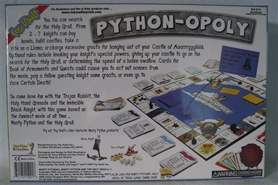 Monty Python Opoly Board baksida
