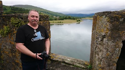 Me on the top of Castle Aaargh.