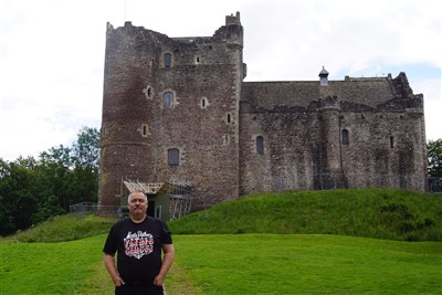 Me in front of Doune Castle